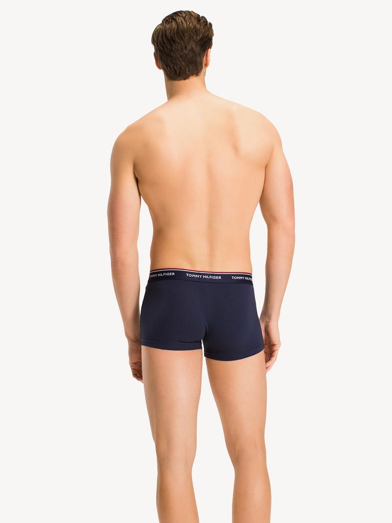 Férfi Tommy Hilfiger Premium essentials low rise trunk 3pk Trunks Sötétkék | HU 1309RVD